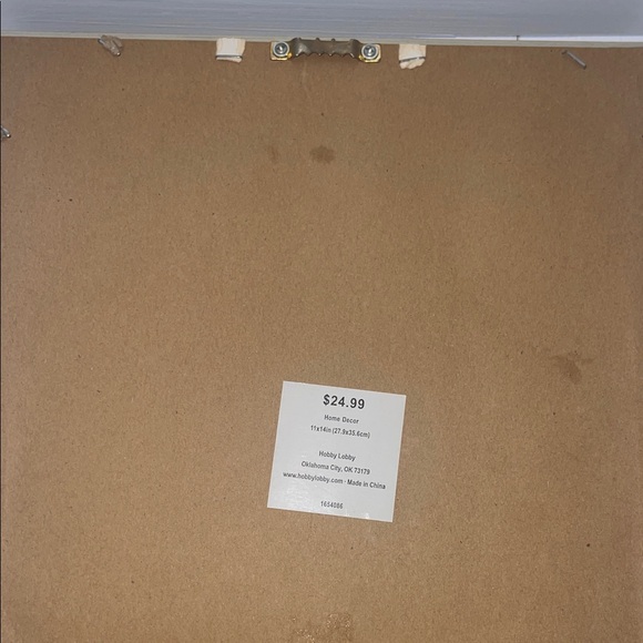 Hobby Lobby Floral Skull Wall Art with Brown Frame - Picture 4 of 4